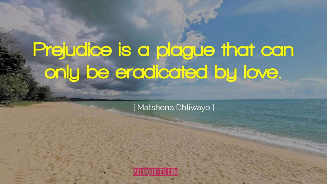 Matshona Dhliwayo Quotes: Prejudice is a plague that