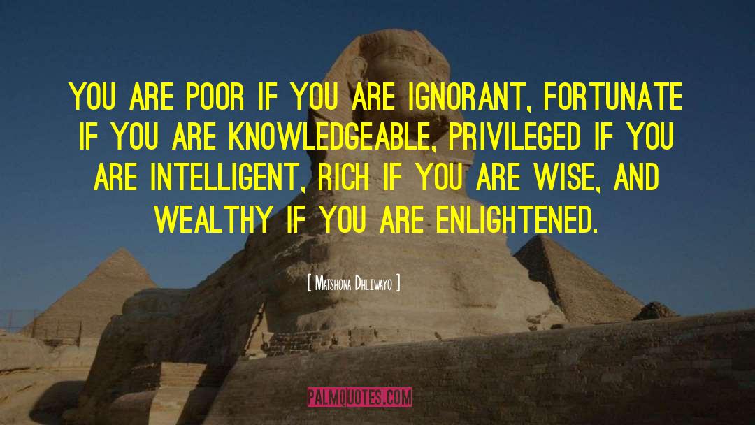 Matshona Dhliwayo Quotes: You are poor if you