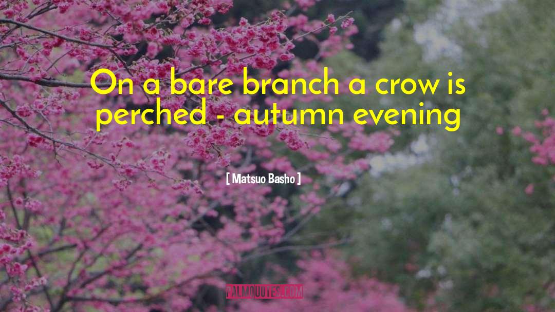 Matsuo Basho Quotes: On a bare branch a