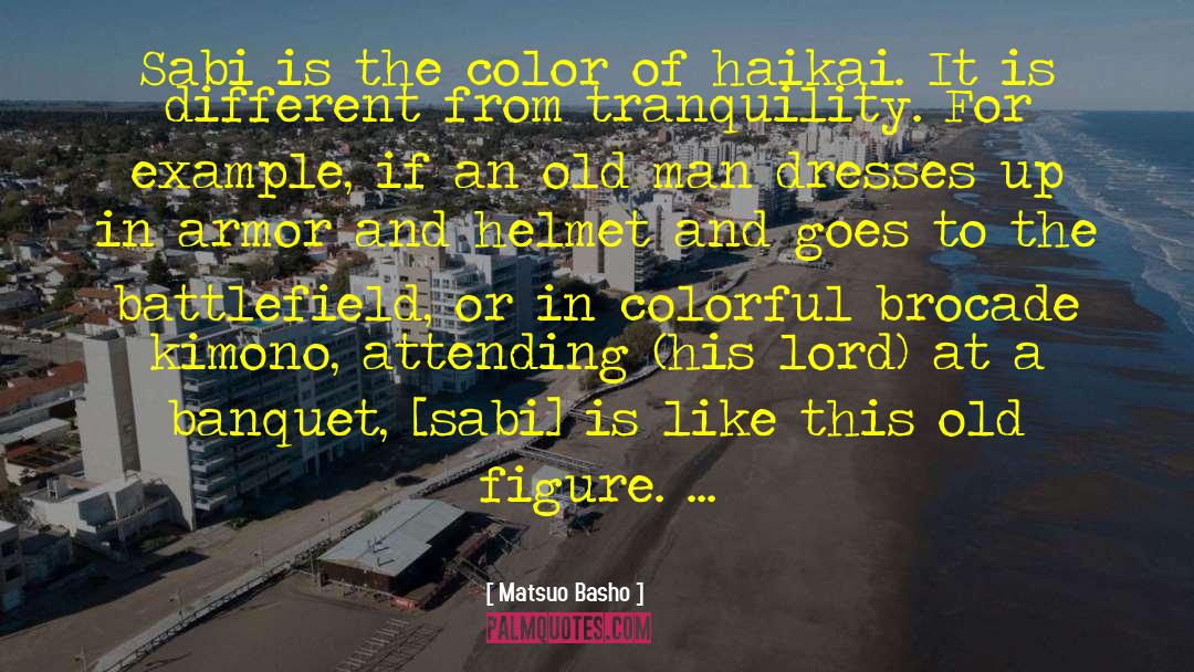 Matsuo Basho Quotes: Sabi is the color of