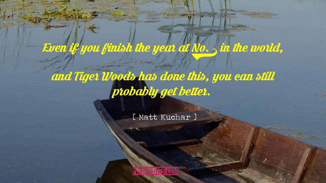 Matt Kuchar Quotes: Even if you finish the