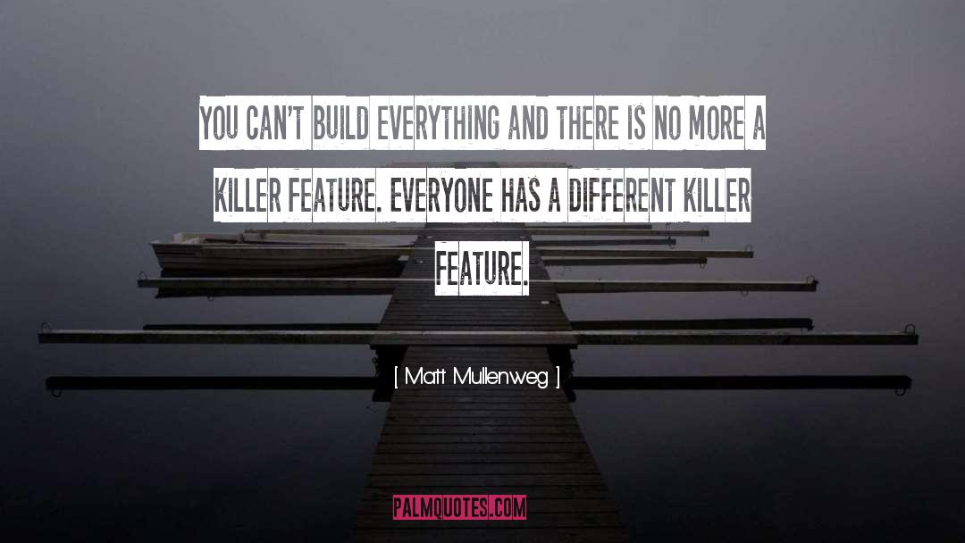 Matt Mullenweg Quotes: You can't build everything and