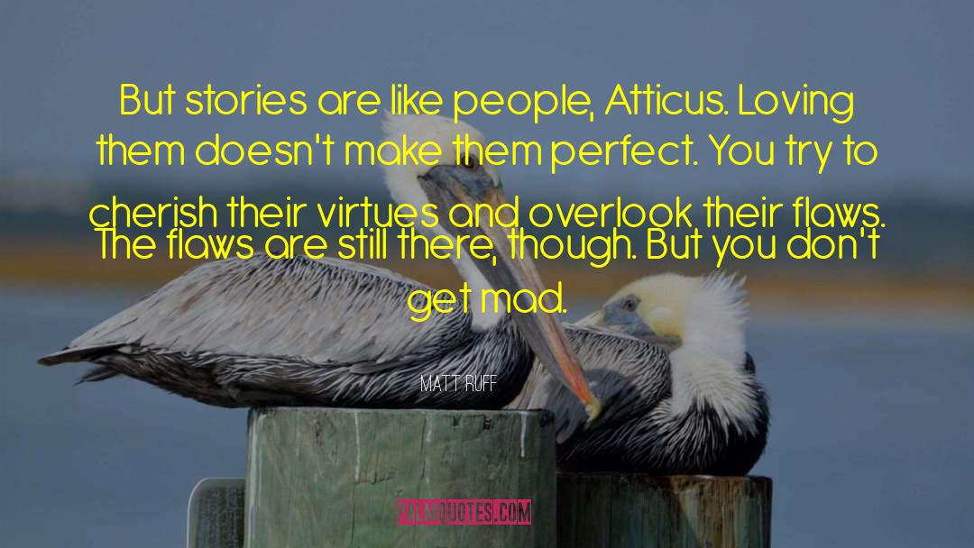 Matt Ruff Quotes: But stories are like people,