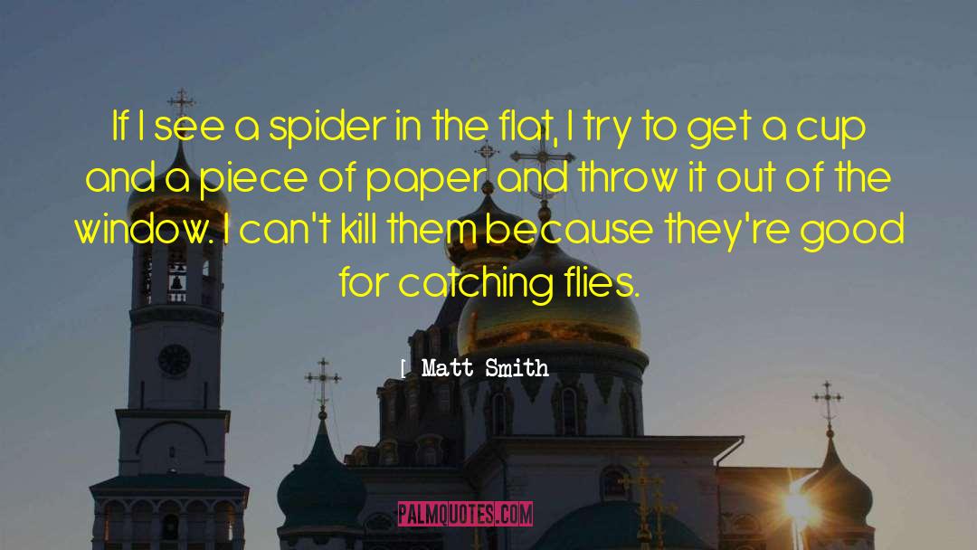 Matt Smith Quotes: If I see a spider