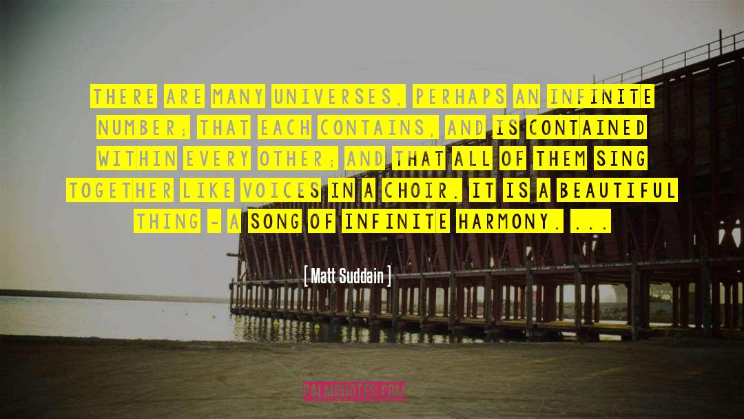 Matt Suddain Quotes: There are many universes, perhaps