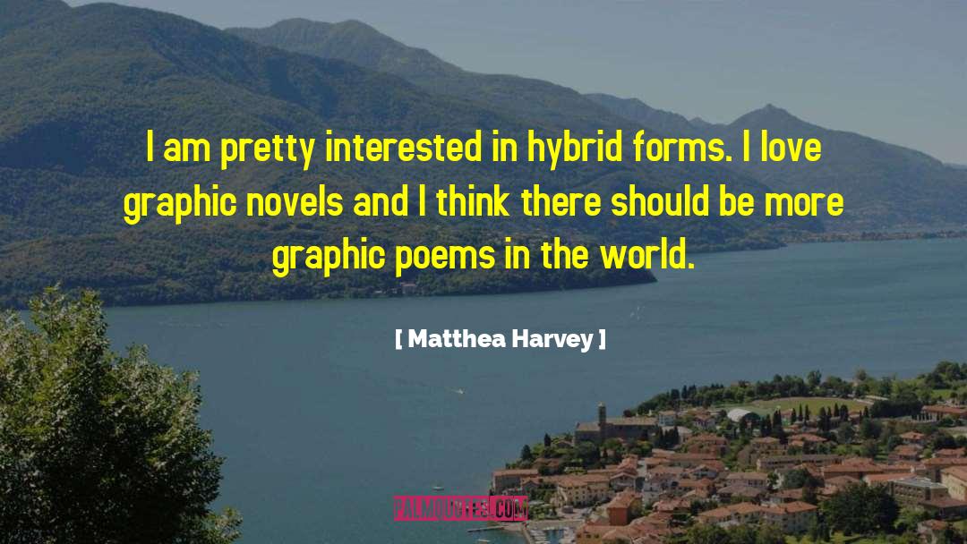 Matthea Harvey Quotes: I am pretty interested in