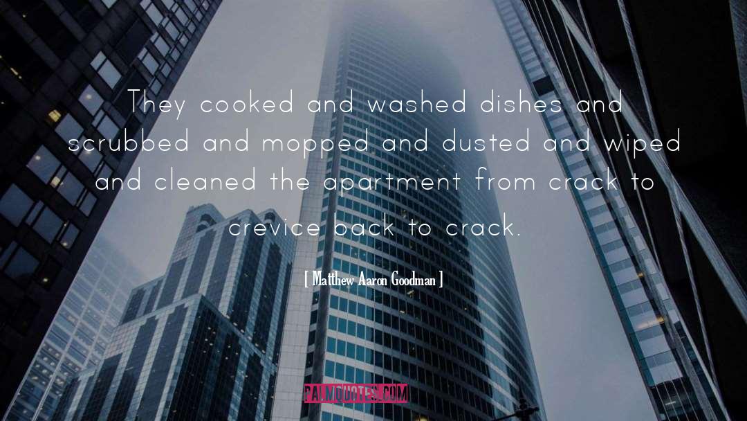 Matthew Aaron Goodman Quotes: They cooked and washed dishes