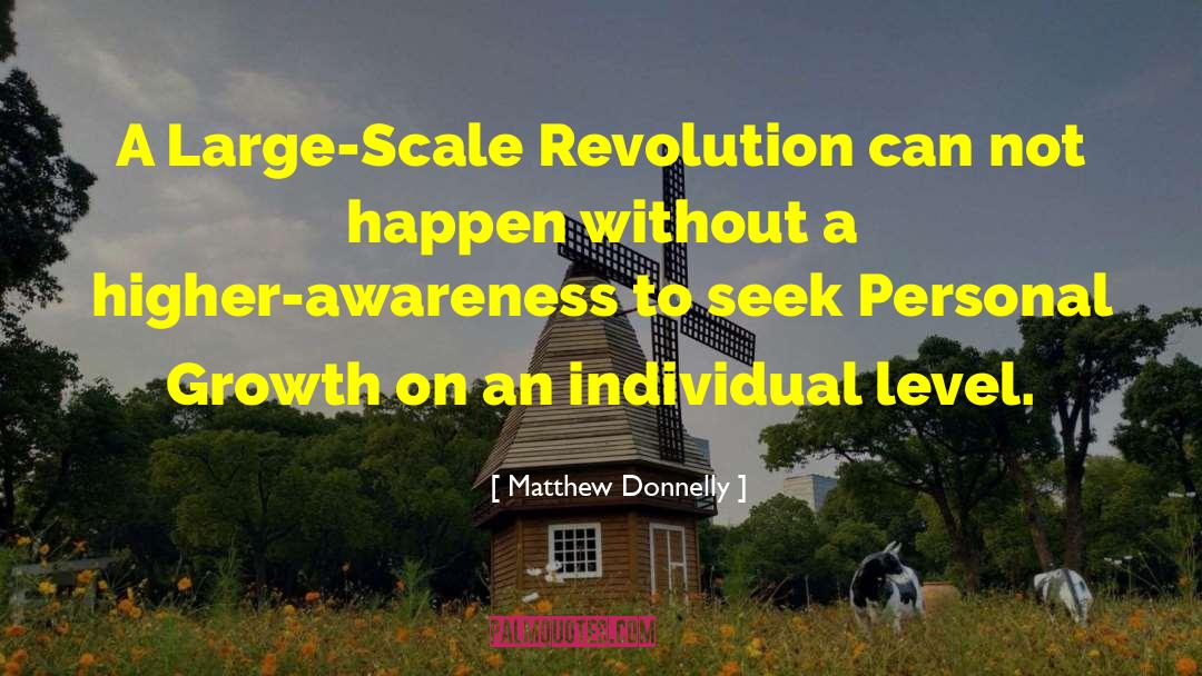 Matthew Donnelly Quotes: A Large-Scale Revolution can not