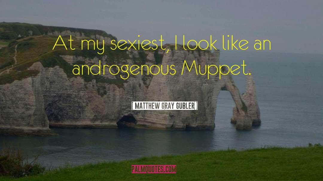Matthew Gray Gubler Quotes: At my sexiest, I look