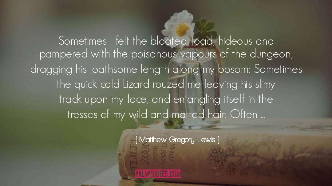 Matthew Gregory Lewis Quotes: Sometimes I felt the bloated