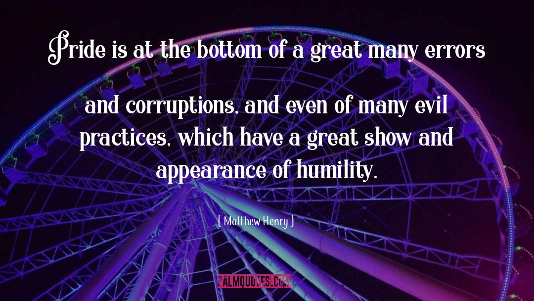 Matthew Henry Quotes: Pride is at the bottom