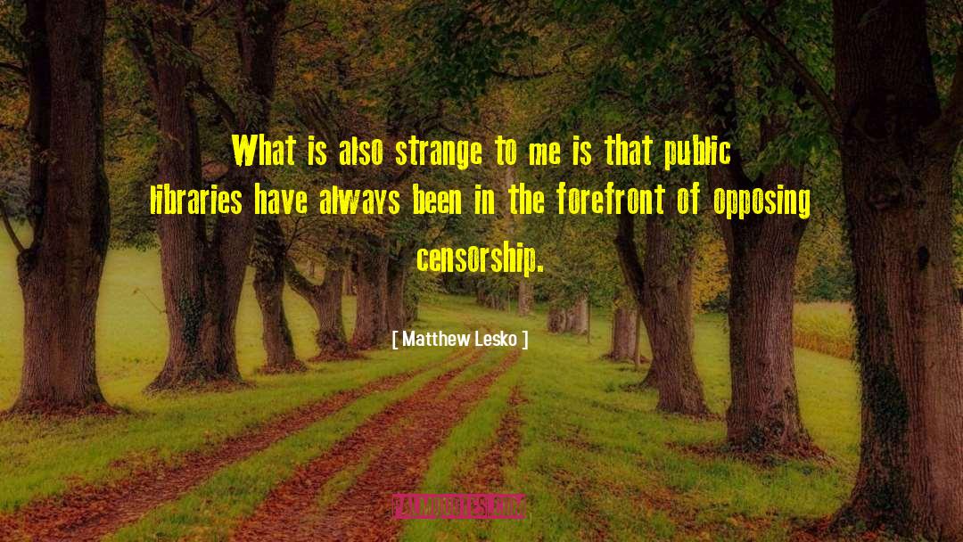 Matthew Lesko Quotes: What is also strange to
