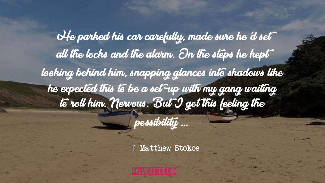 Matthew Stokoe Quotes: He parked his car carefully,