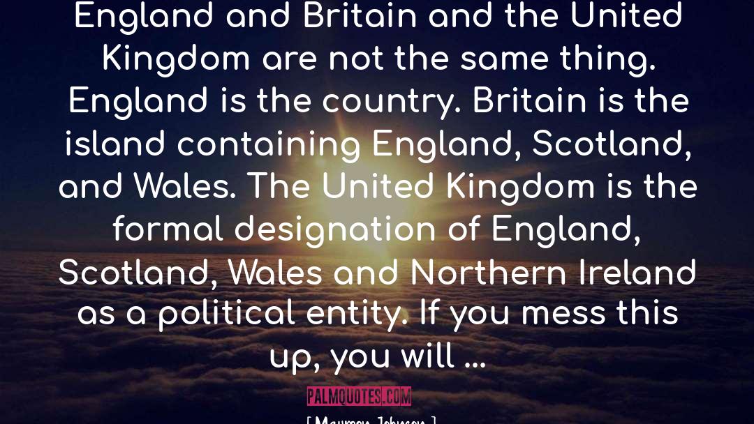 Maureen Johnson Quotes: England and Britain and the