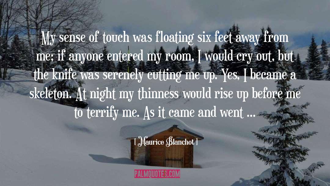 Maurice Blanchot Quotes: My sense of touch was