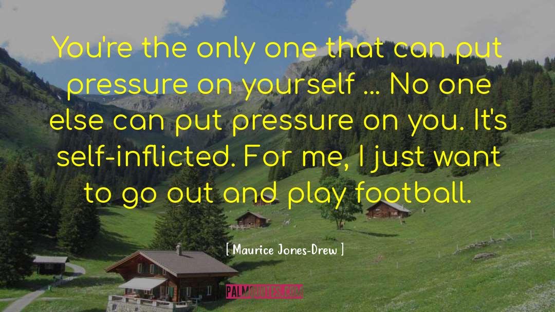 Maurice Jones-Drew Quotes: You're the only one that