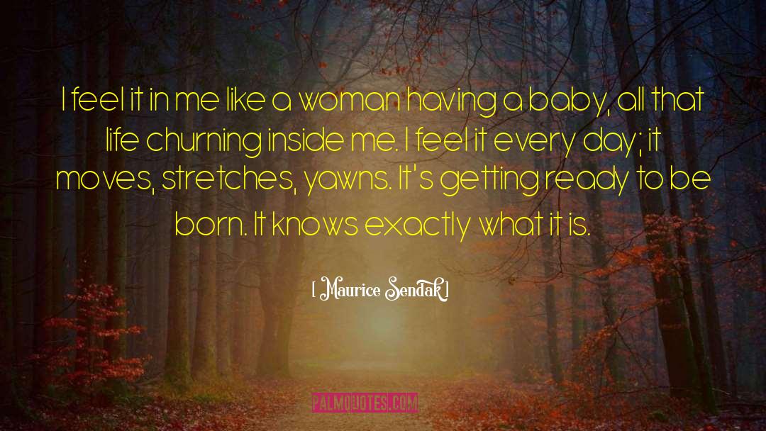 Maurice Sendak Quotes: I feel it in me