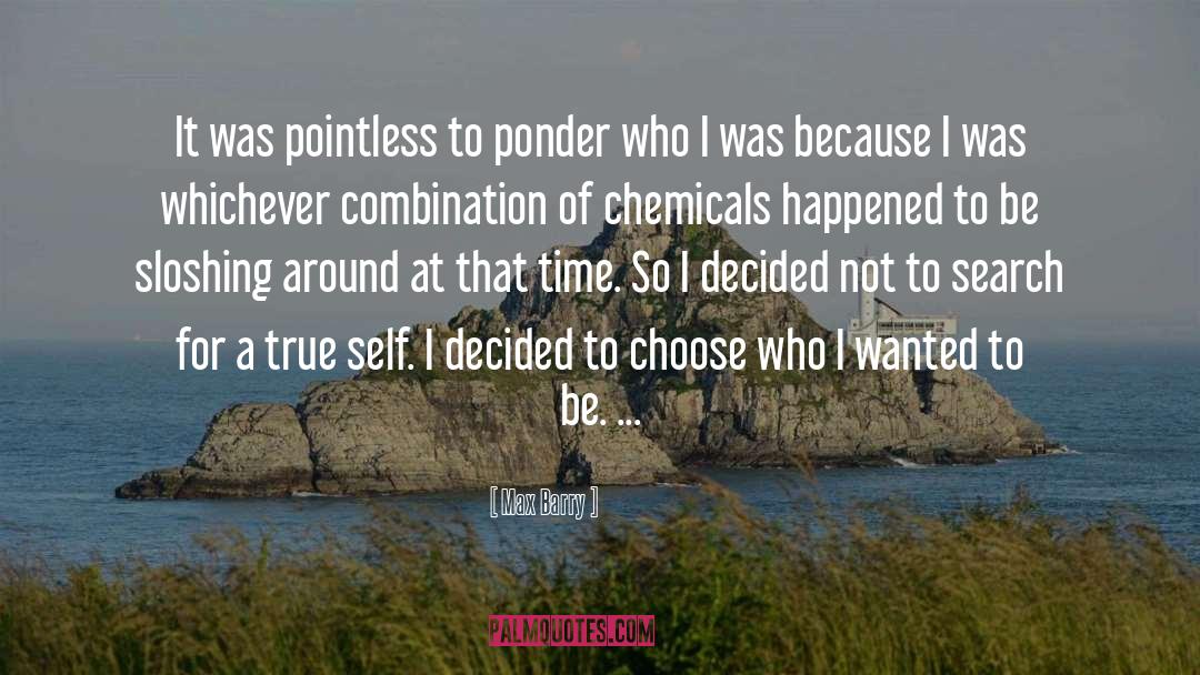 Max Barry Quotes: It was pointless to ponder