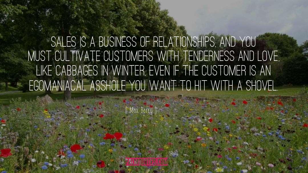 Max Barry Quotes: Sales is a business of