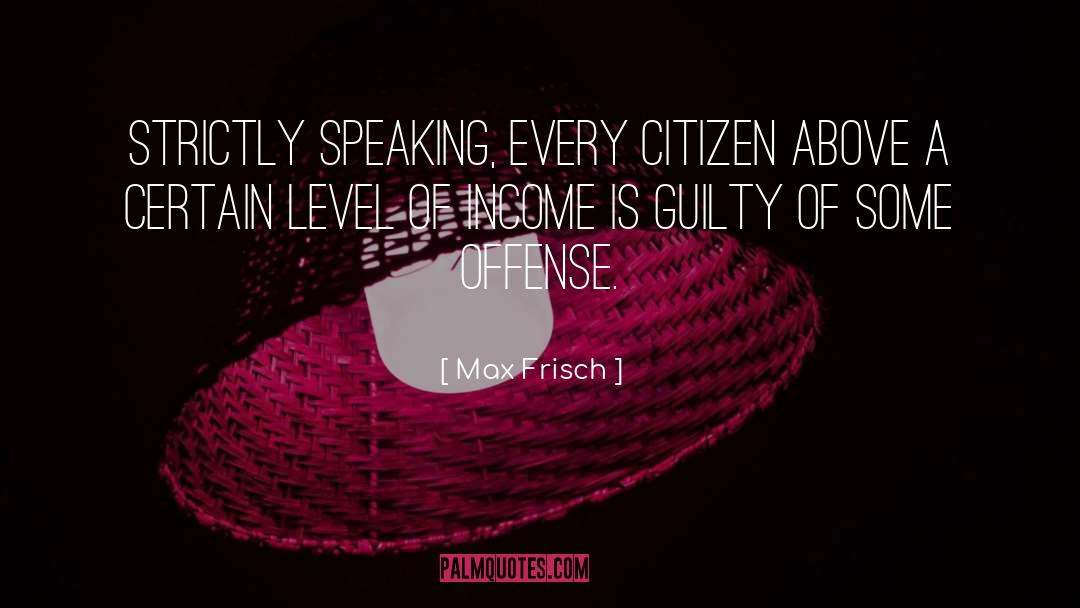 Max Frisch Quotes: Strictly speaking, every citizen above