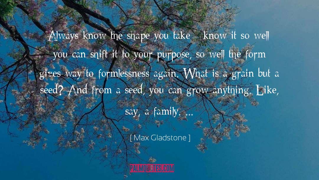 Max Gladstone Quotes: Always know the shape you