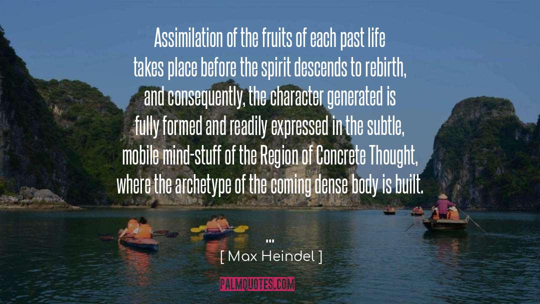 Max Heindel Quotes: Assimilation of the fruits of
