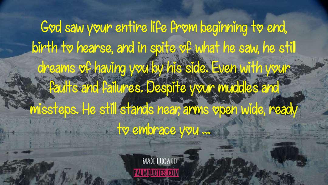 Max Lucado Quotes: God saw your entire life