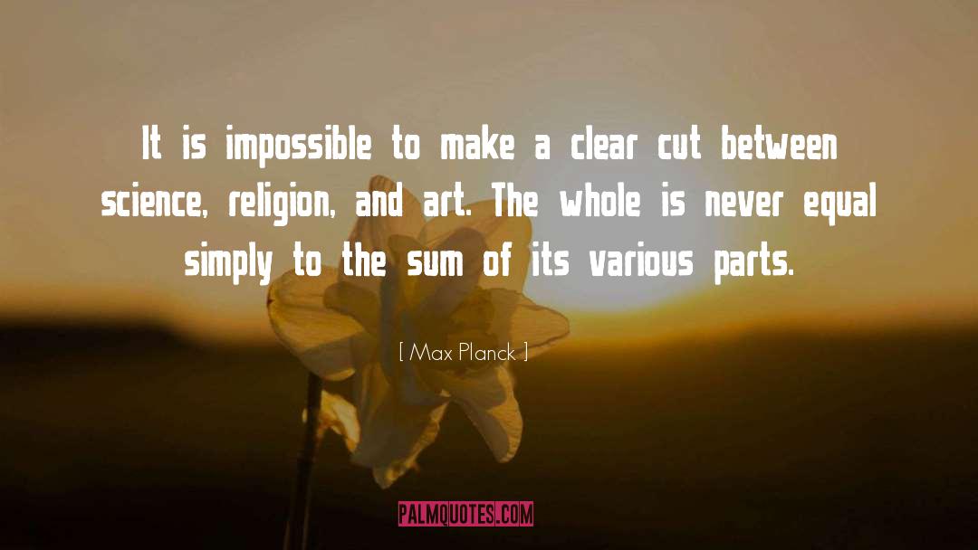 Max Planck Quotes: It is impossible to make