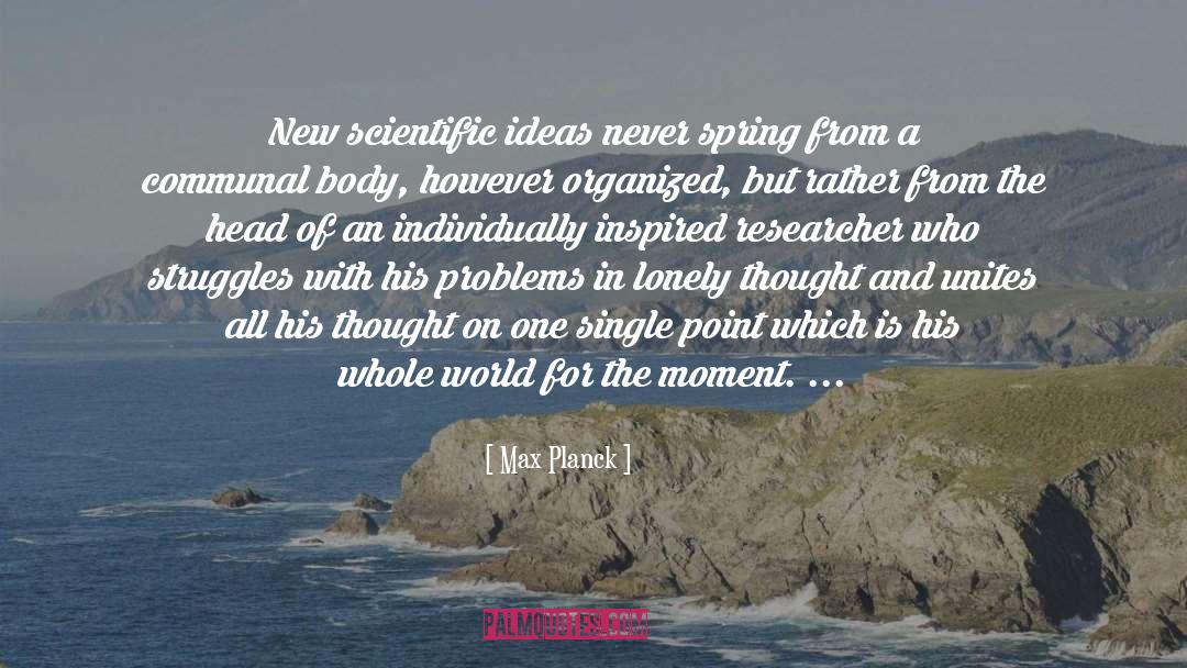 Max Planck Quotes: New scientific ideas never spring