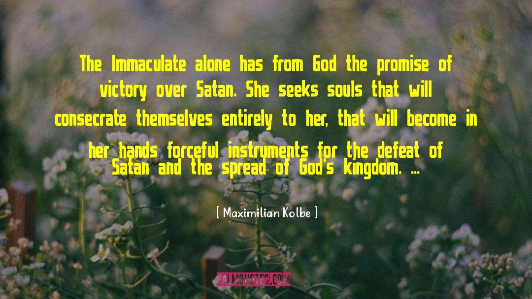Maximilian Kolbe Quotes: The Immaculate alone has from