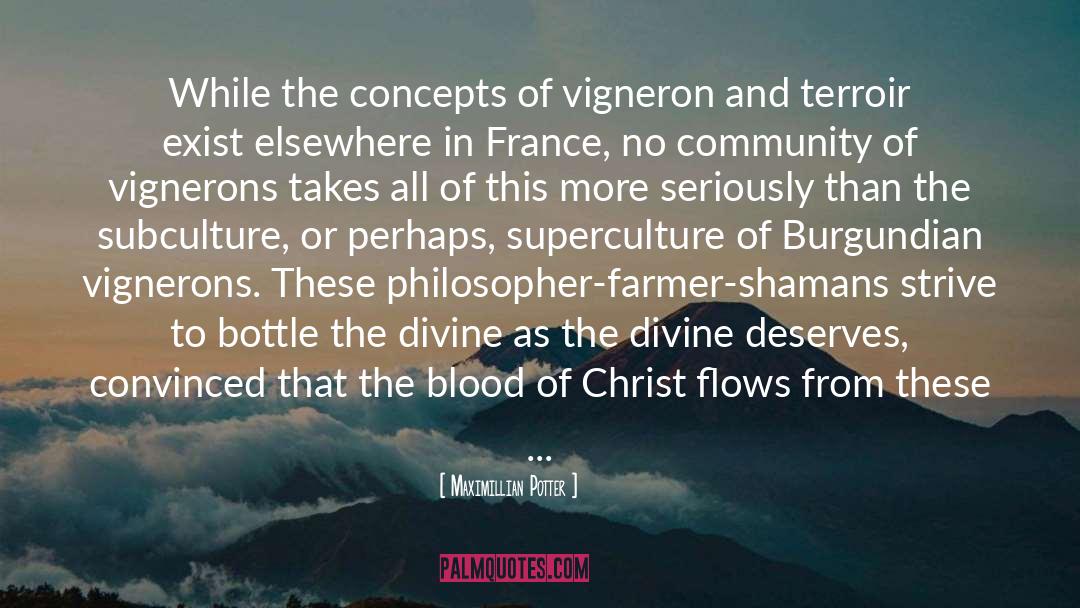 Maximillian Potter Quotes: While the concepts of vigneron