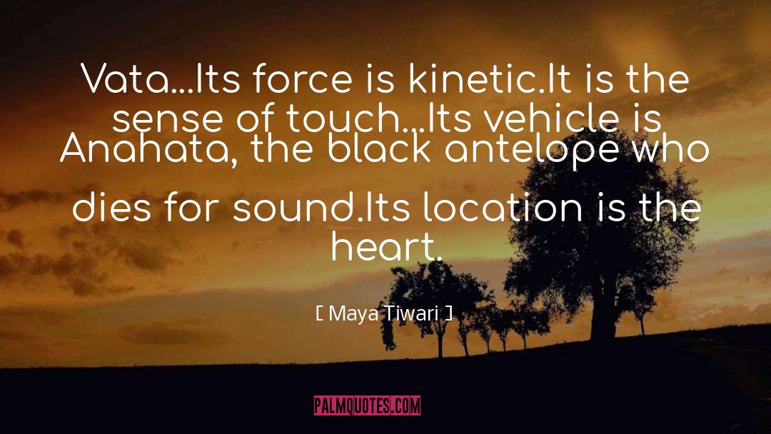 Maya Tiwari Quotes: Vata<br />...Its force is kinetic.<br