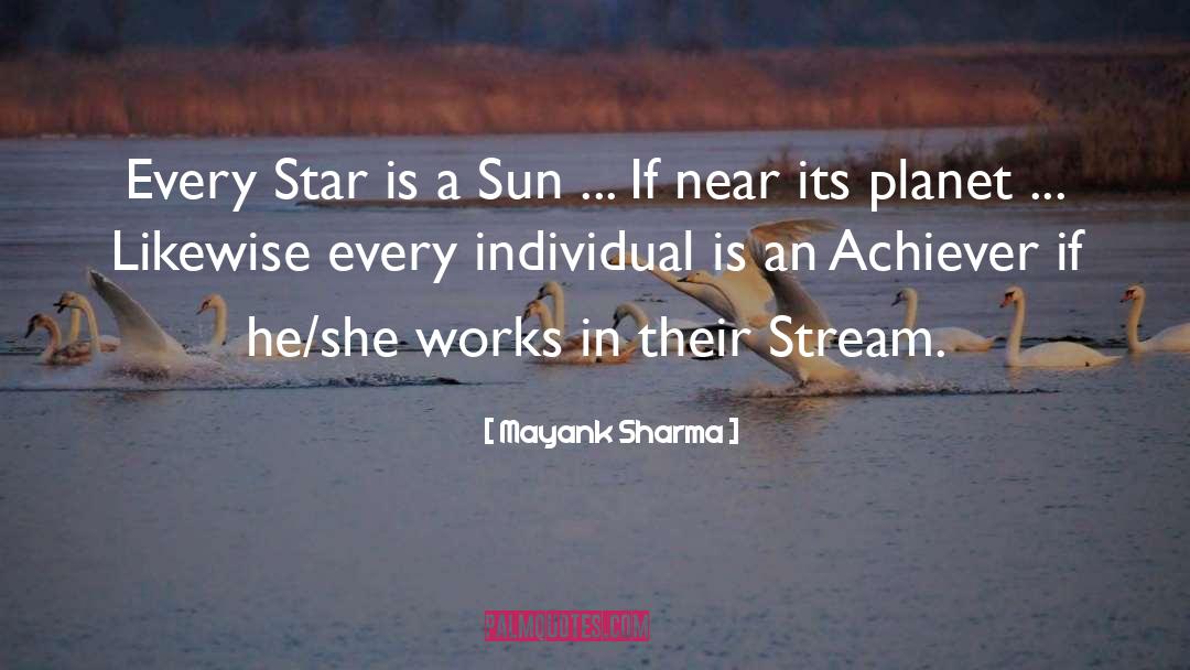 Mayank Sharma Quotes: Every Star is a Sun