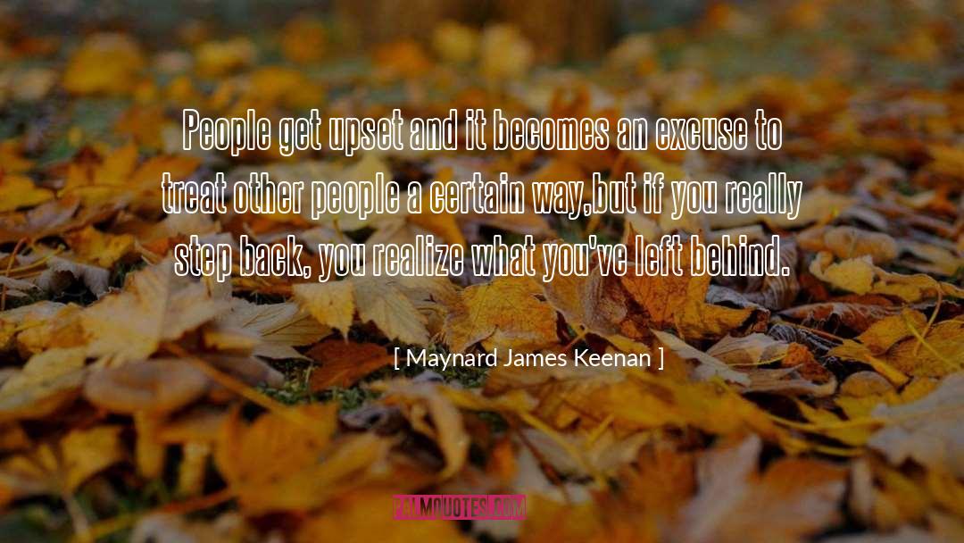 Maynard James Keenan Quotes: People get upset and it