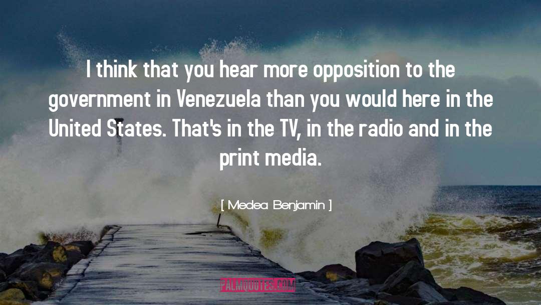 Medea Benjamin Quotes: I think that you hear