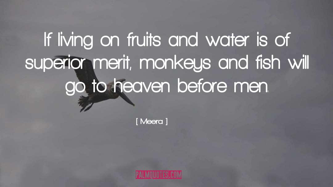 Meera Quotes: If living on fruits and