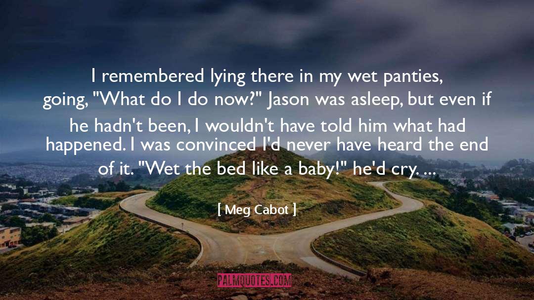 Meg Cabot Quotes: I remembered lying there in