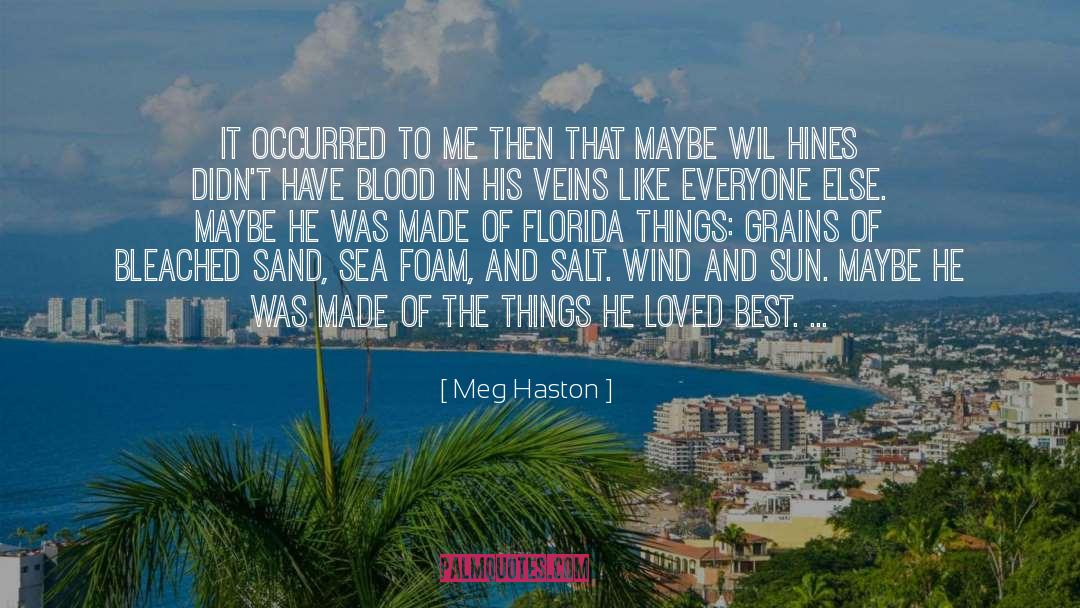 Meg Haston Quotes: It occurred to me then