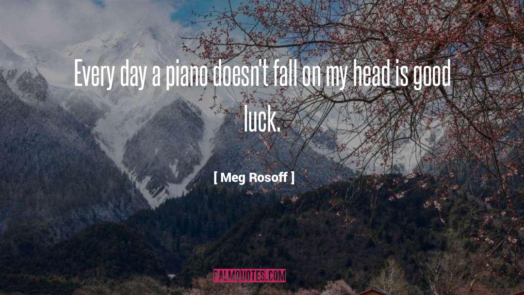 Meg Rosoff Quotes: Every day a piano doesn't