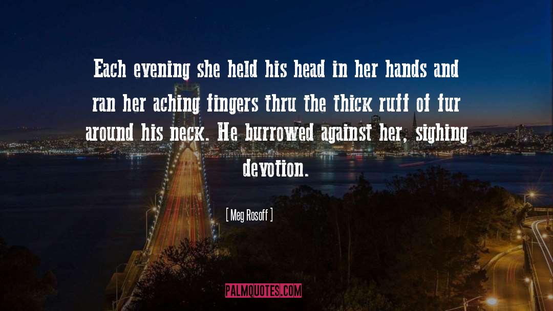 Meg Rosoff Quotes: Each evening she held his