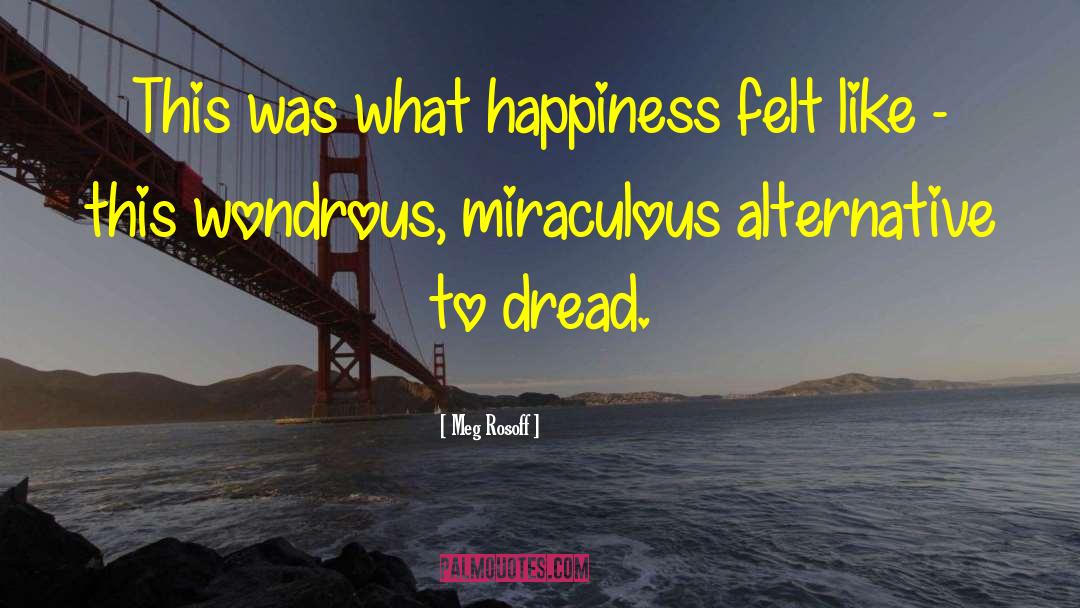 Meg Rosoff Quotes: This was what happiness felt