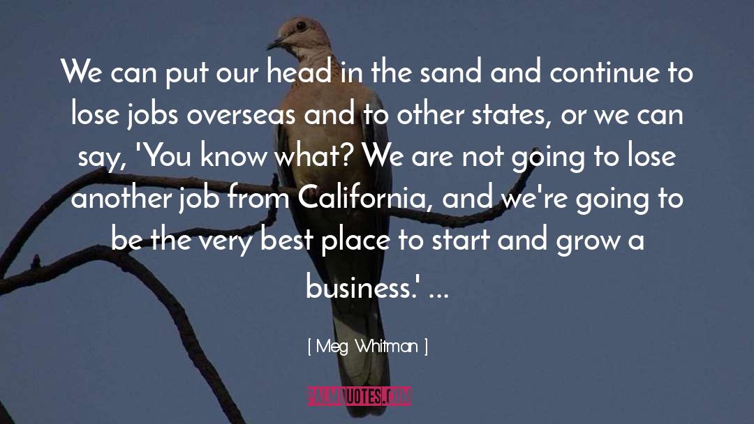 Meg Whitman Quotes: We can put our head