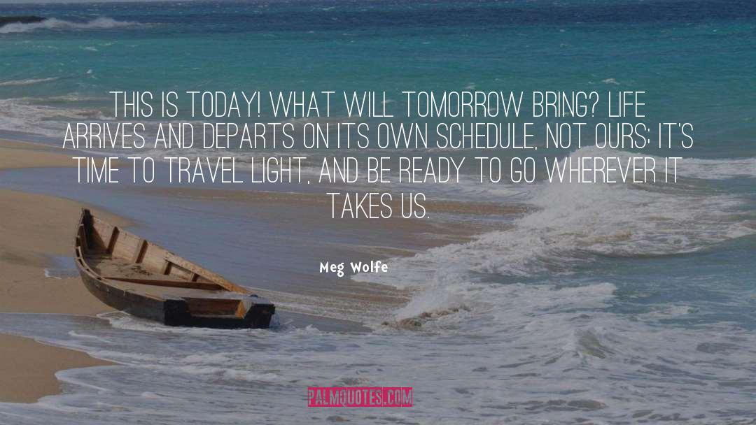 Meg Wolfe Quotes: This is today! What will