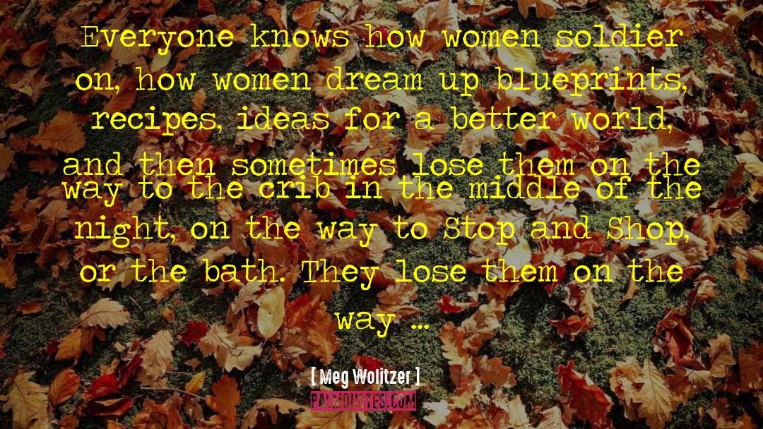 Meg Wolitzer Quotes: Everyone knows how women soldier