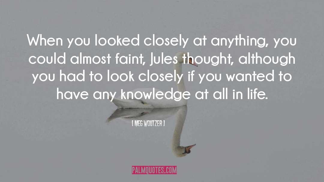 Meg Wolitzer Quotes: When you looked closely at