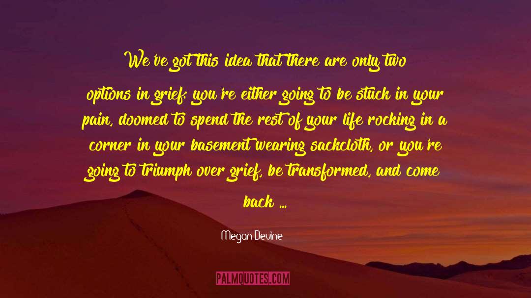 Megan Devine Quotes: We've got this idea that