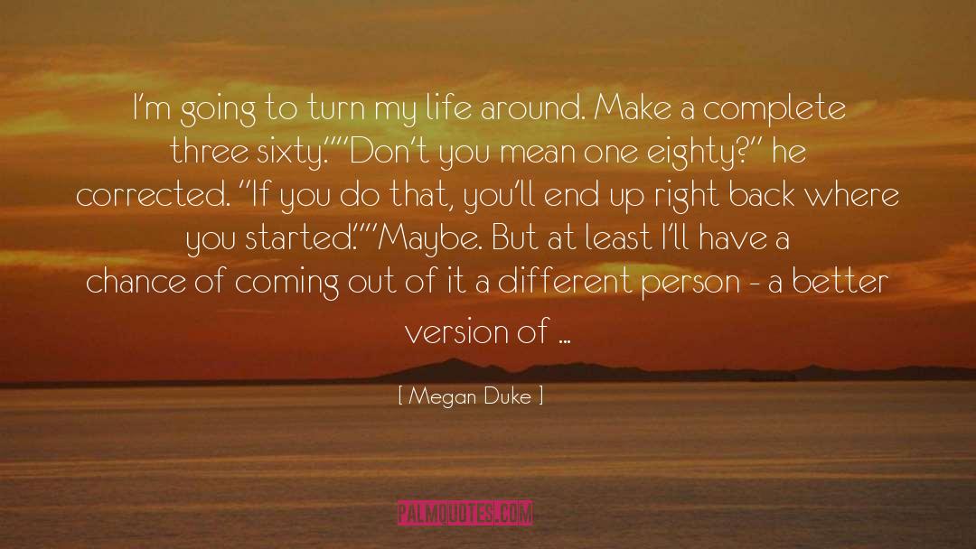 Megan Duke Quotes: I'm going to turn my