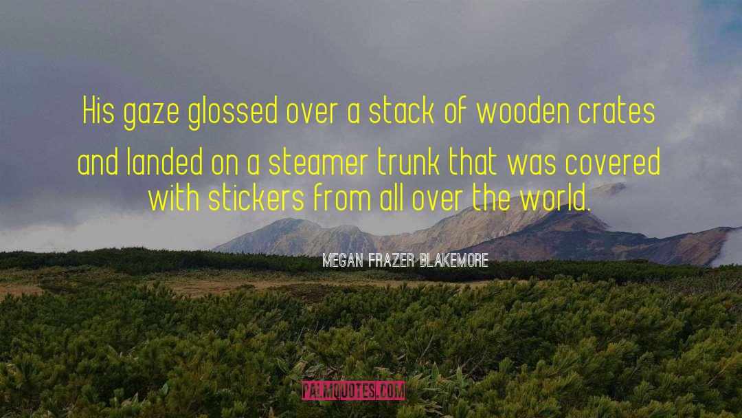 Megan Frazer Blakemore Quotes: His gaze glossed over a