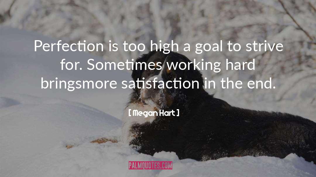 Megan Hart Quotes: Perfection is too high a