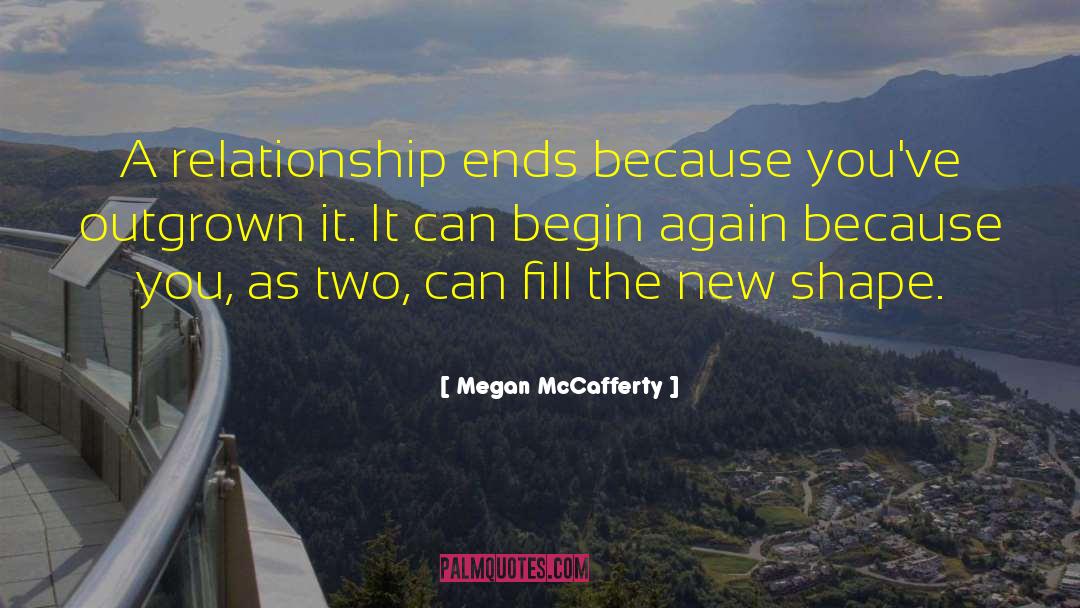 Megan McCafferty Quotes: A relationship ends because you've